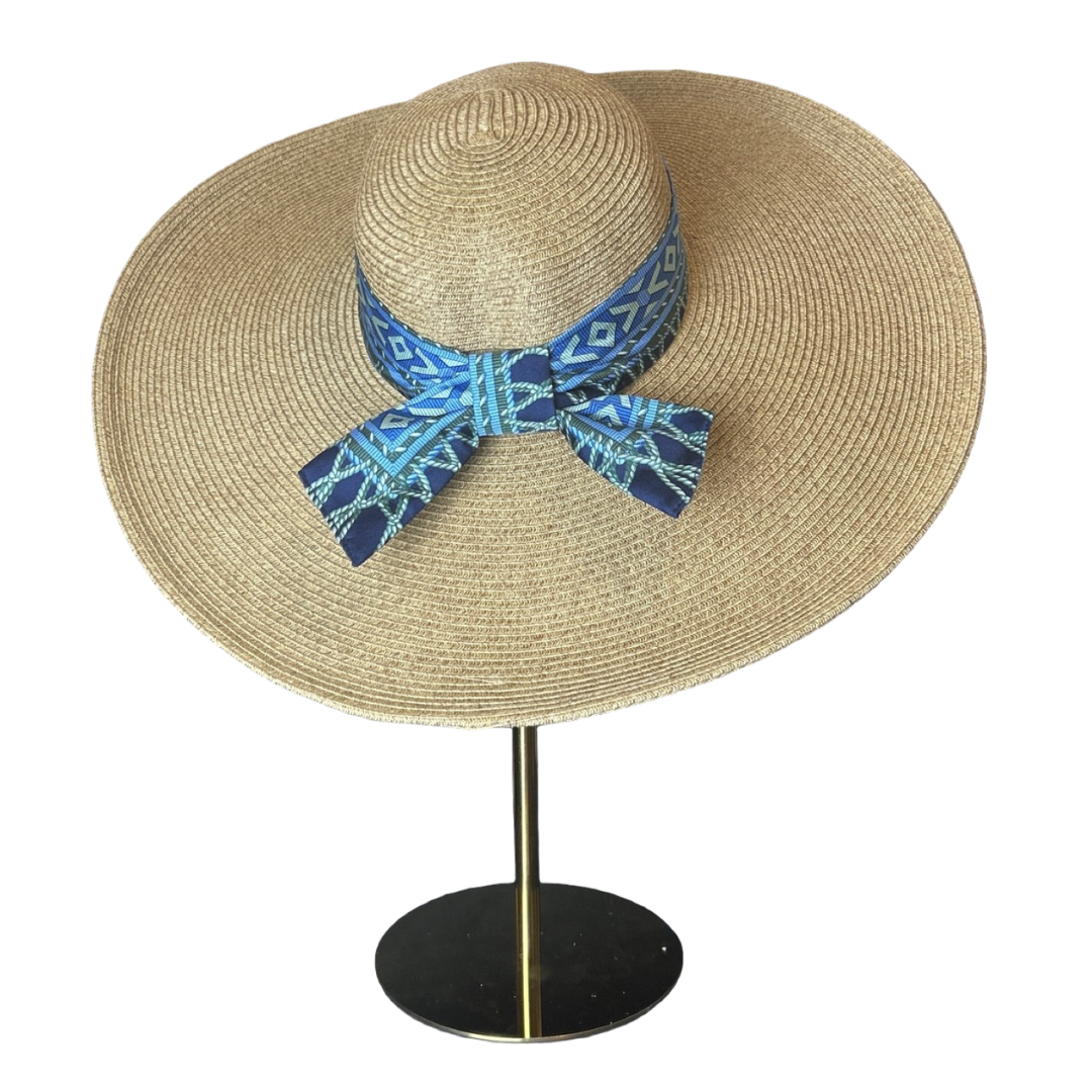 Fringe Harness Logo Perfect Straw Sun Hat