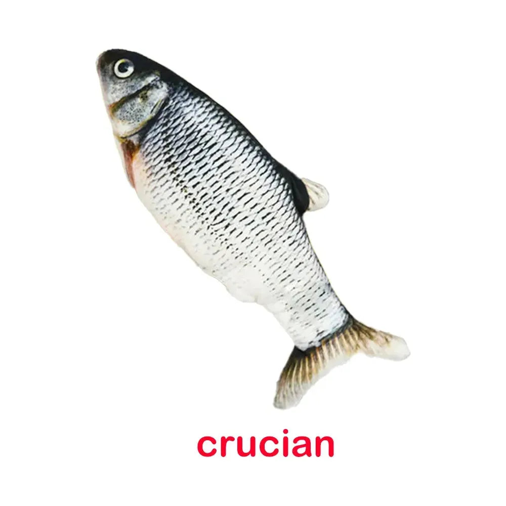 Vida Smart - Premium Interactive Wagging Fish Cat Toy - USB Rechargeable Plush with Realistic Movement for Endless Fun & Entertainment!