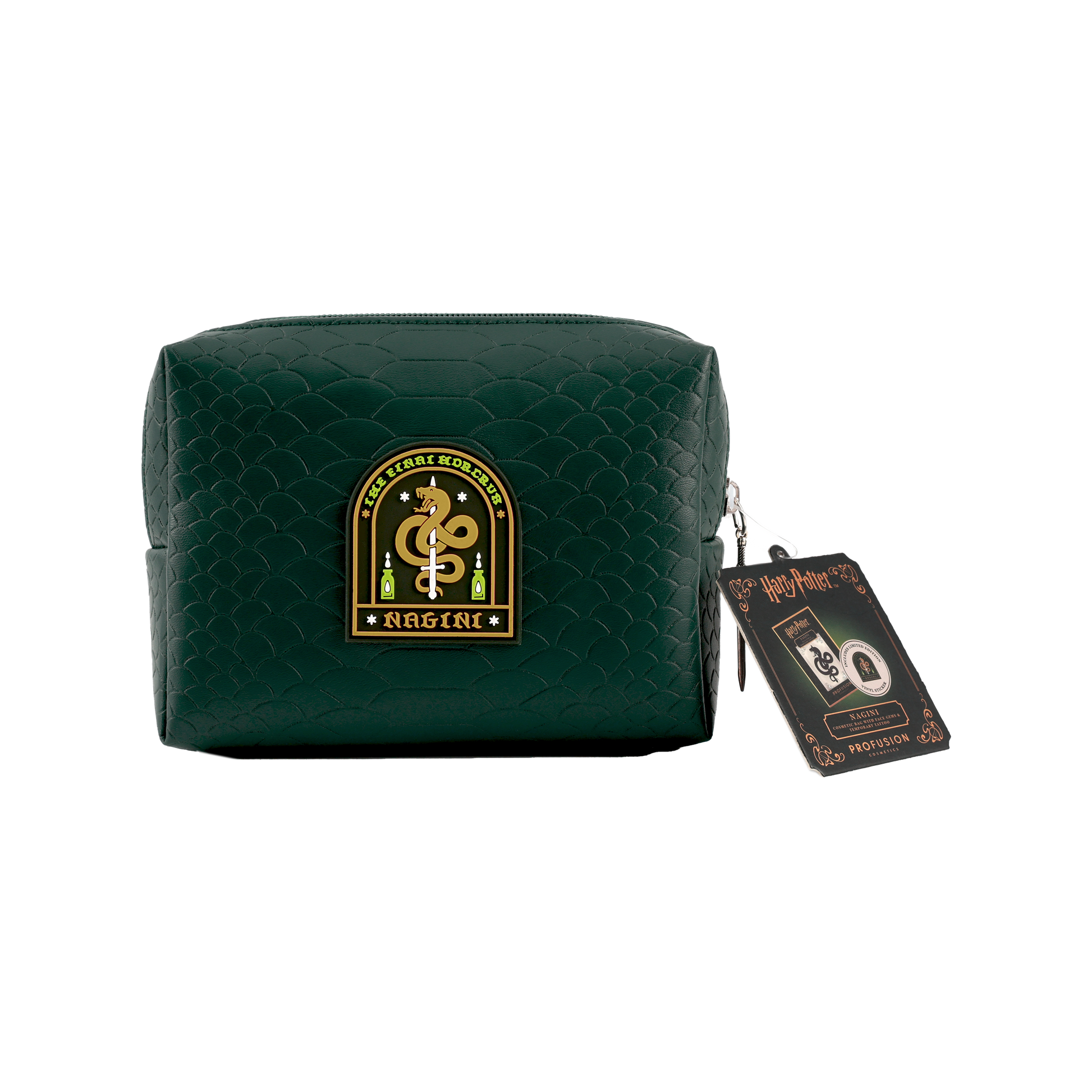 HP Dark Arts | Nagini Cosmetic Bag with Face Gems & Temporary Tattoo - Osadia Concept Store