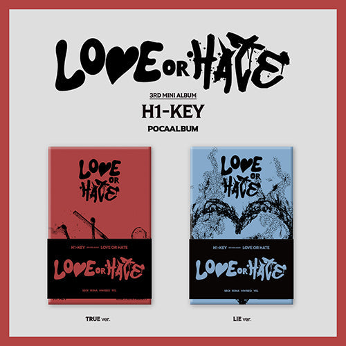 H1-Key 3rd Mini Album - Love Or Hate (Pocaalbum Random)