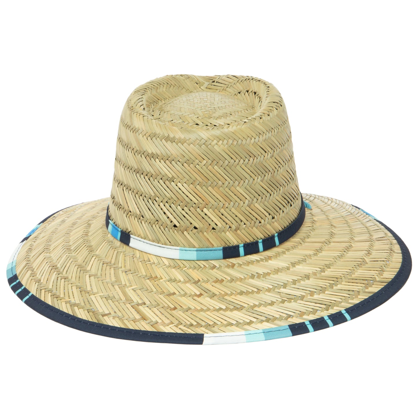 Tubular- Lifeguard Hat with Navy Striped Under Brim Print by Hang Ten