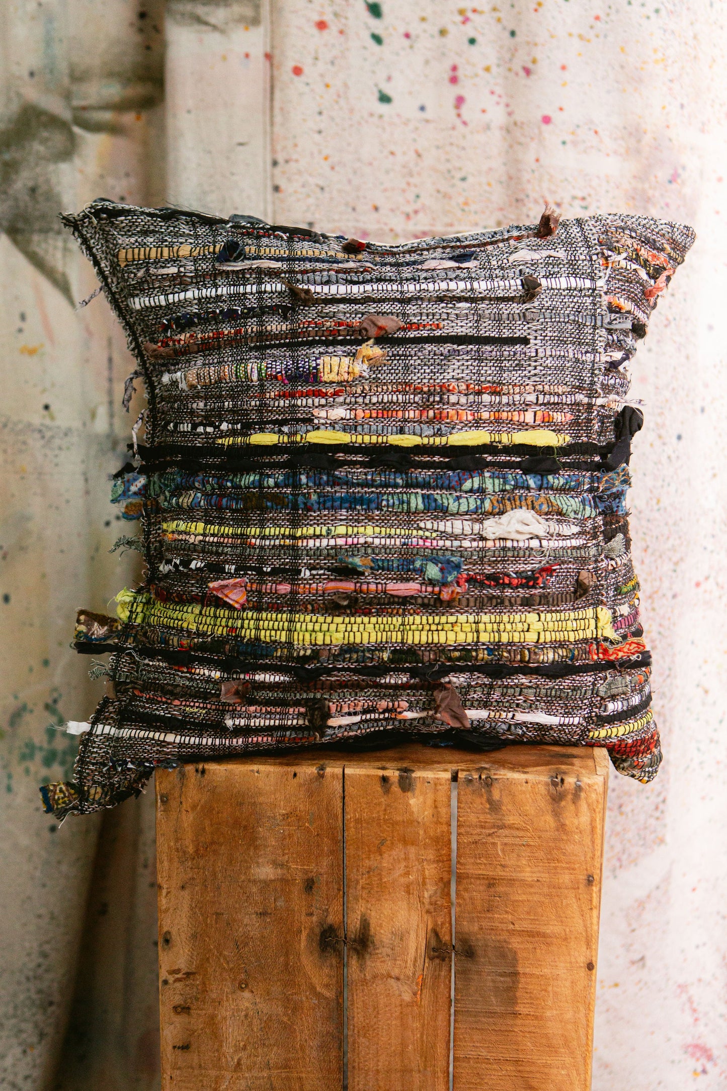 Studio-Handwoven Artisan Pillow Cover