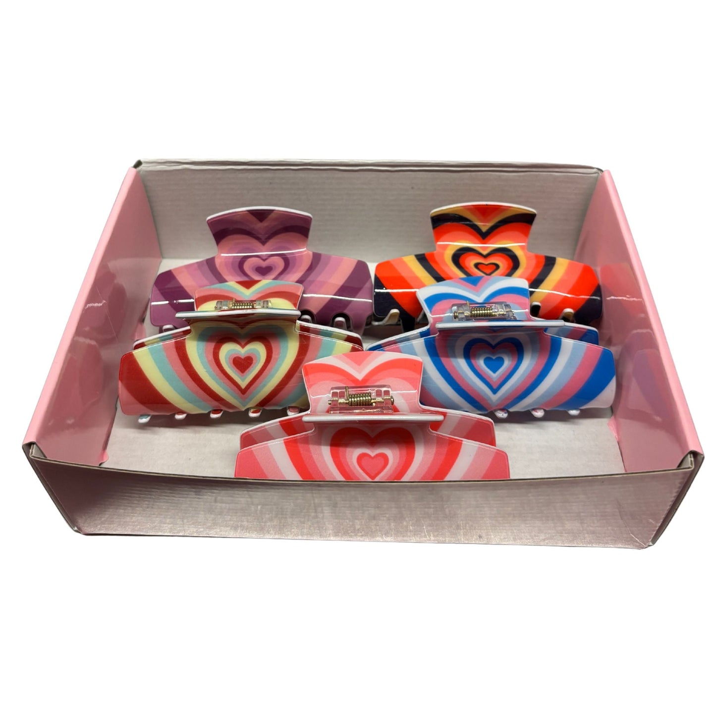 Hair Clip Gift Box | Groovy 70s Hair Claw Clips Set of 5