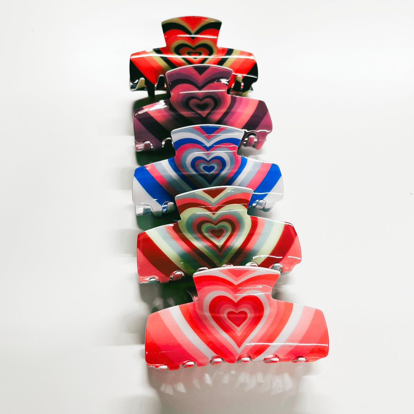 Hair Clip Gift Box | Groovy 70s Hair Claw Clips Set of 5