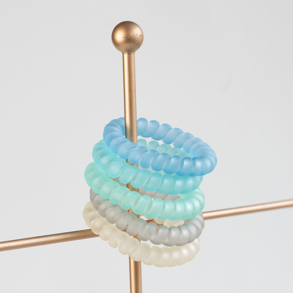 Large Lauren Lane Hair Coil Set in Sea Glass