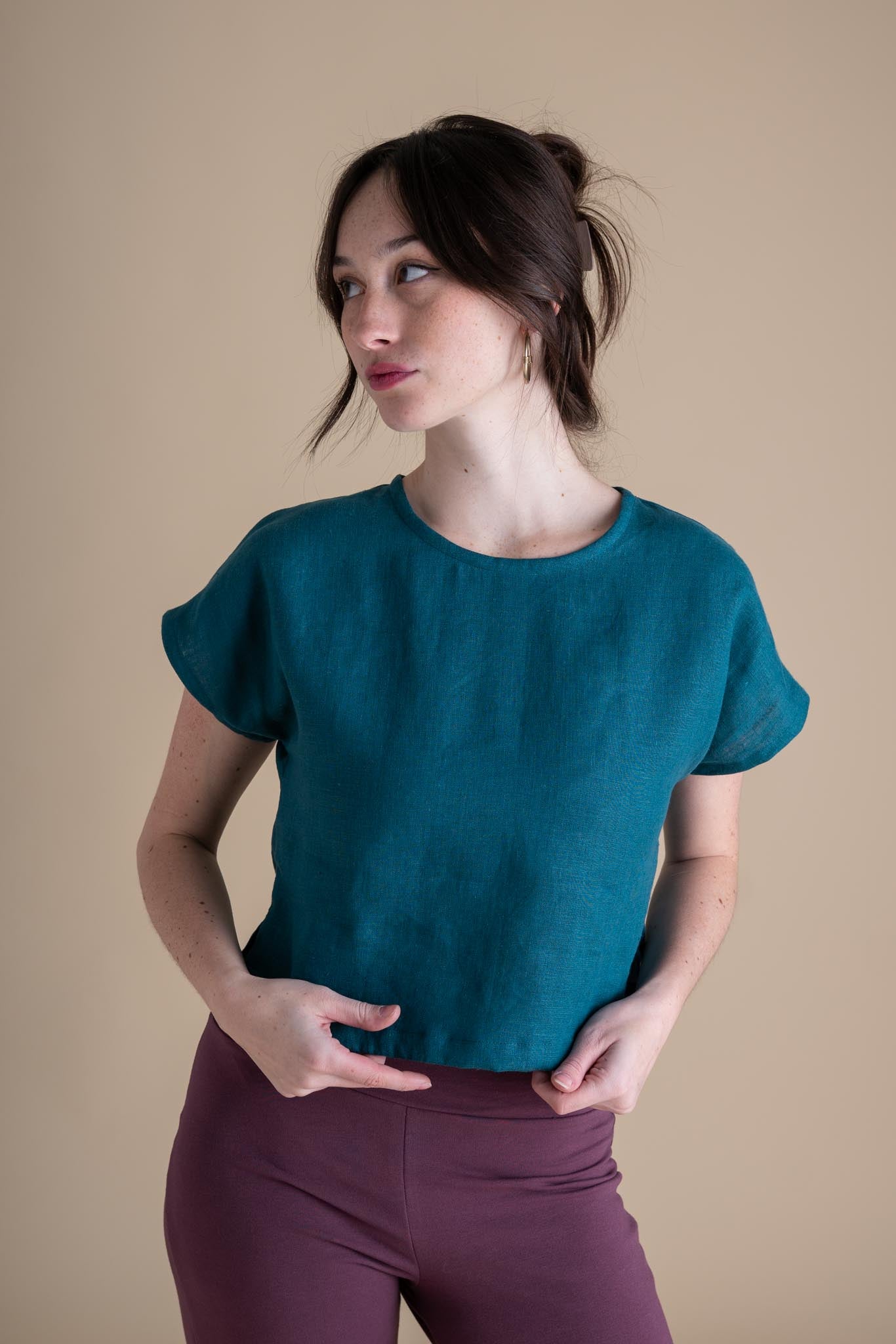 Painter Top (Updated) in Peacock