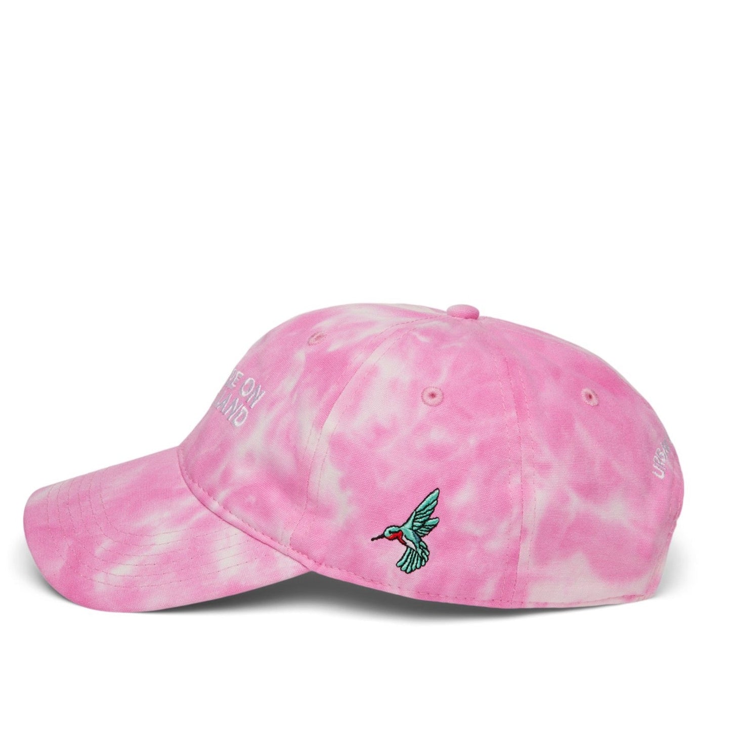 'YOU ARE ON NATIVE LAND' ORGANIC CAP - PINK TIE DYE - Osadia Concept Store