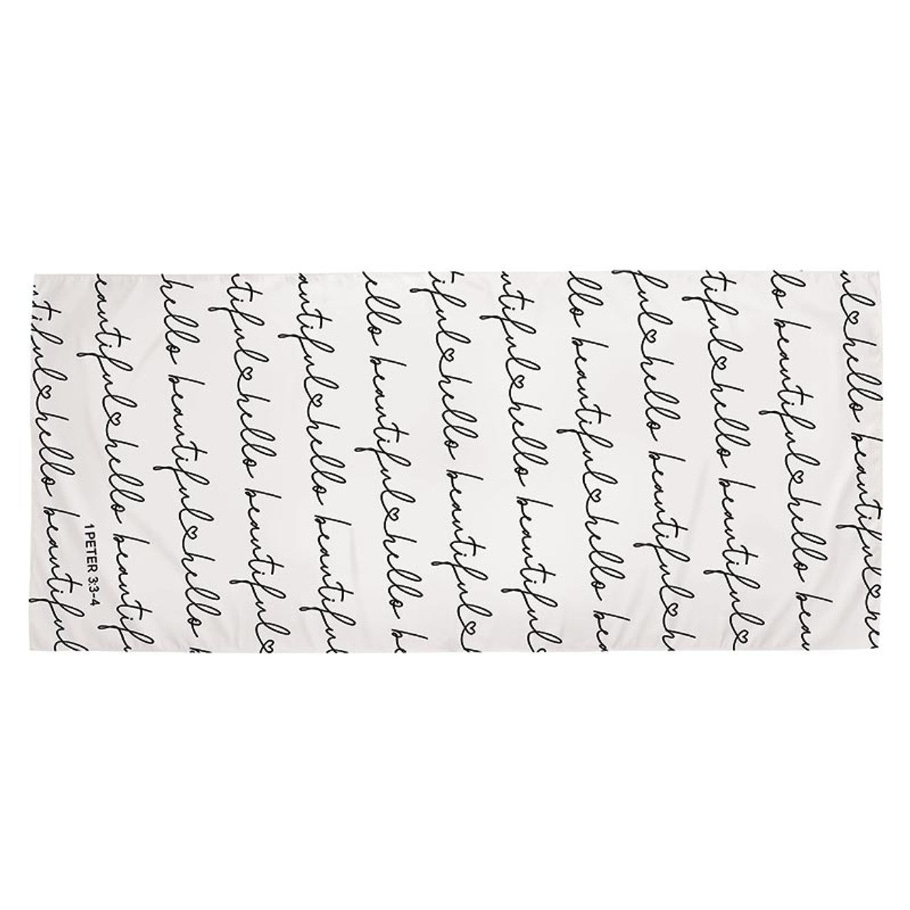 Hello Beautiful Oversized Quick Dry Beach Towel | Ultra Absorbent | 35" x 78"