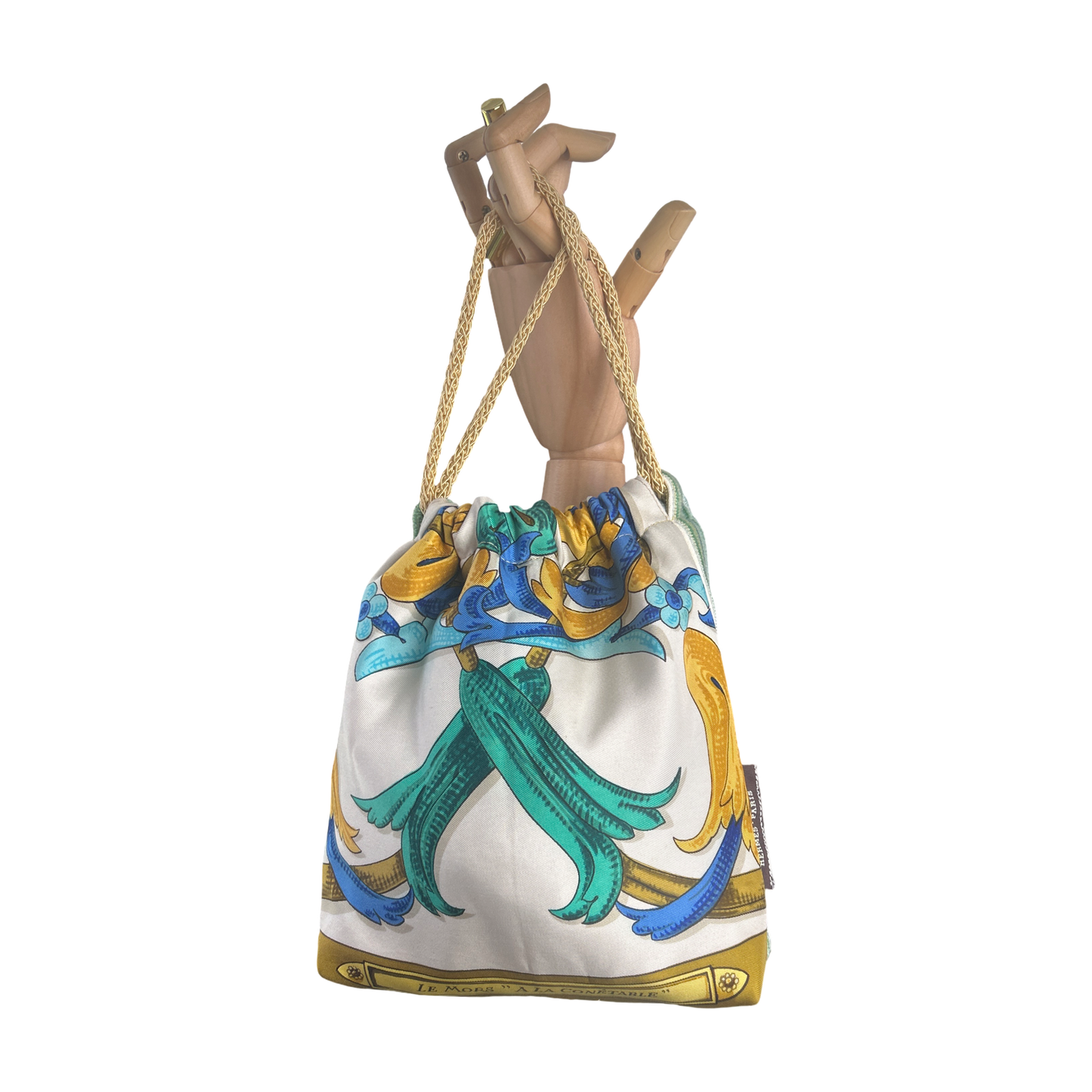 Mors a la Conetable Vintage Scarf Drawstring Crossbody Bag