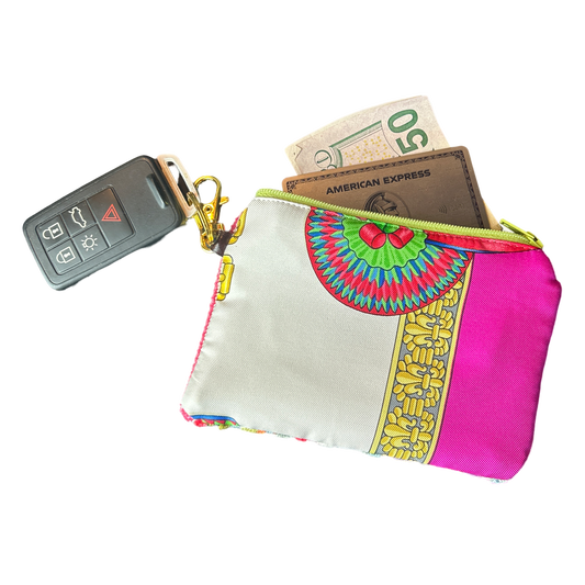 Rubans du Cheval Fuchsia Coffee Run Keychain Bag