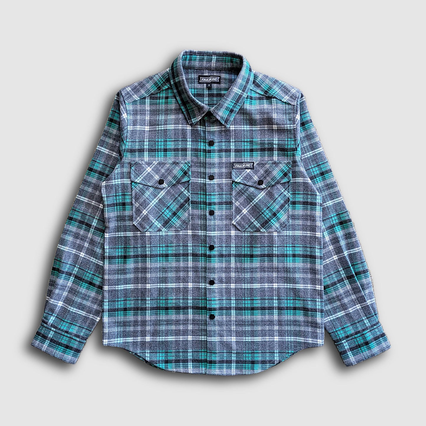 Women's Highland Tech Flannel - Gray/Seafoam