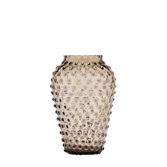 Hobnail Vase - Barrel - Smoky Amaro