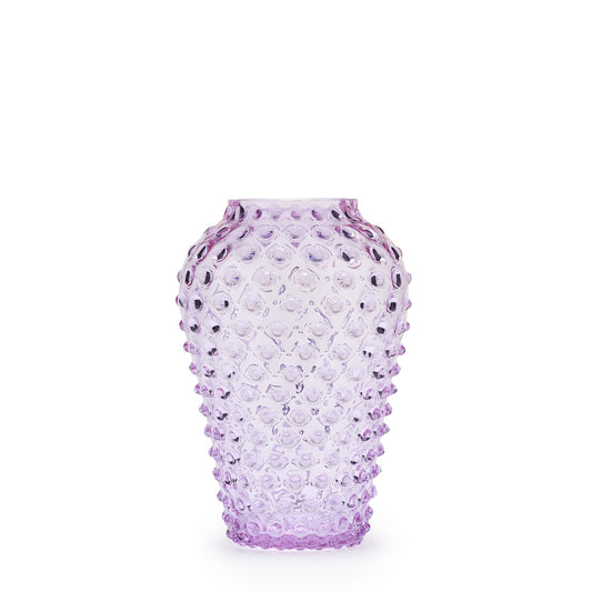 Hobnail Vase - Barrel - Lilac