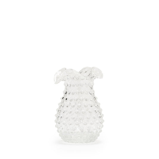 Hobnail Vase - Petal - Clear Quartz