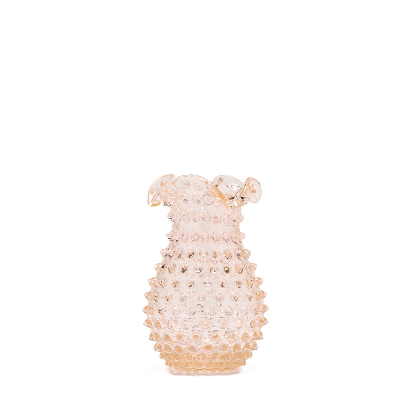 Hobnail Vase - Petal - Apricot Chiffon