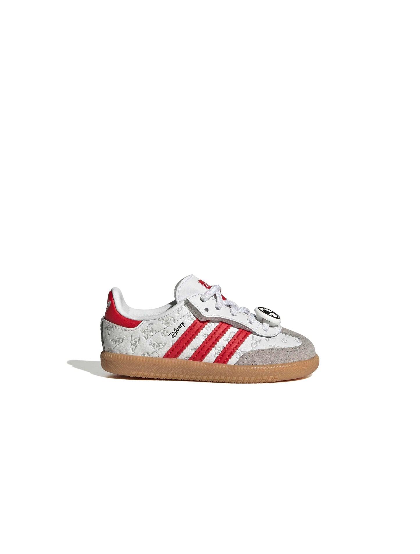 Adidas (PS) Disney Samba OG Elastic Lace - White/Red