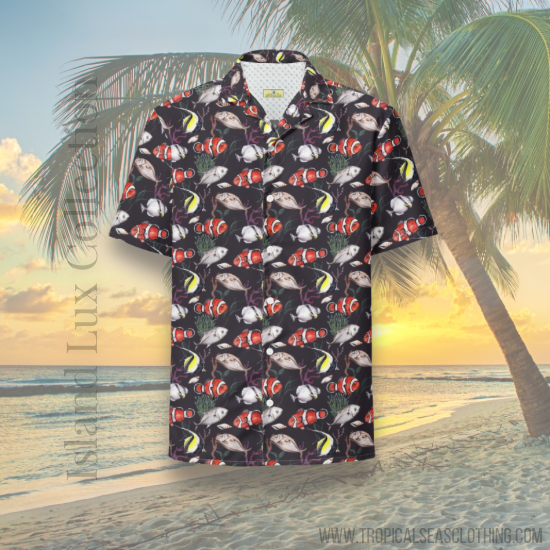 Murky Reef Tropical Saltwater Fish Hawaiian Shirt