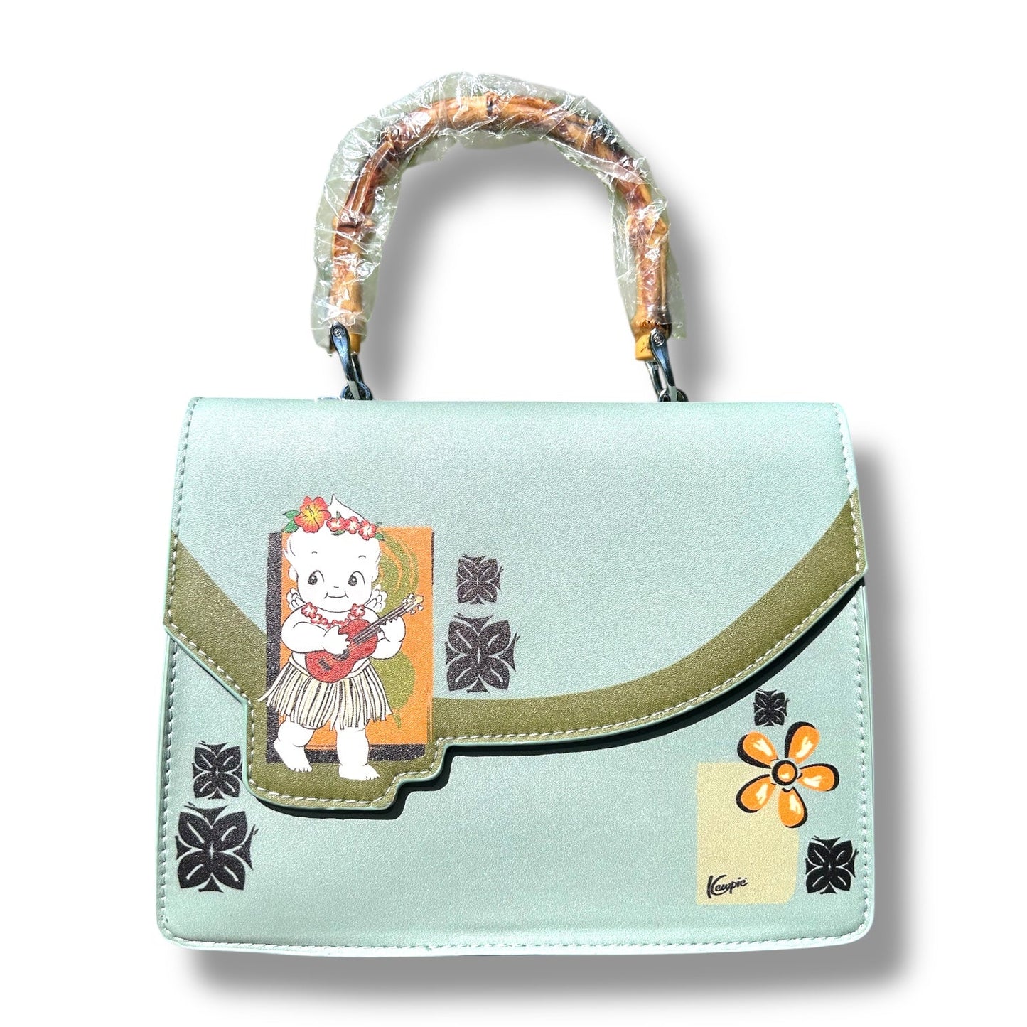 Kewpie® X TOBS Hula Bamboo Handle Purse SECOND
