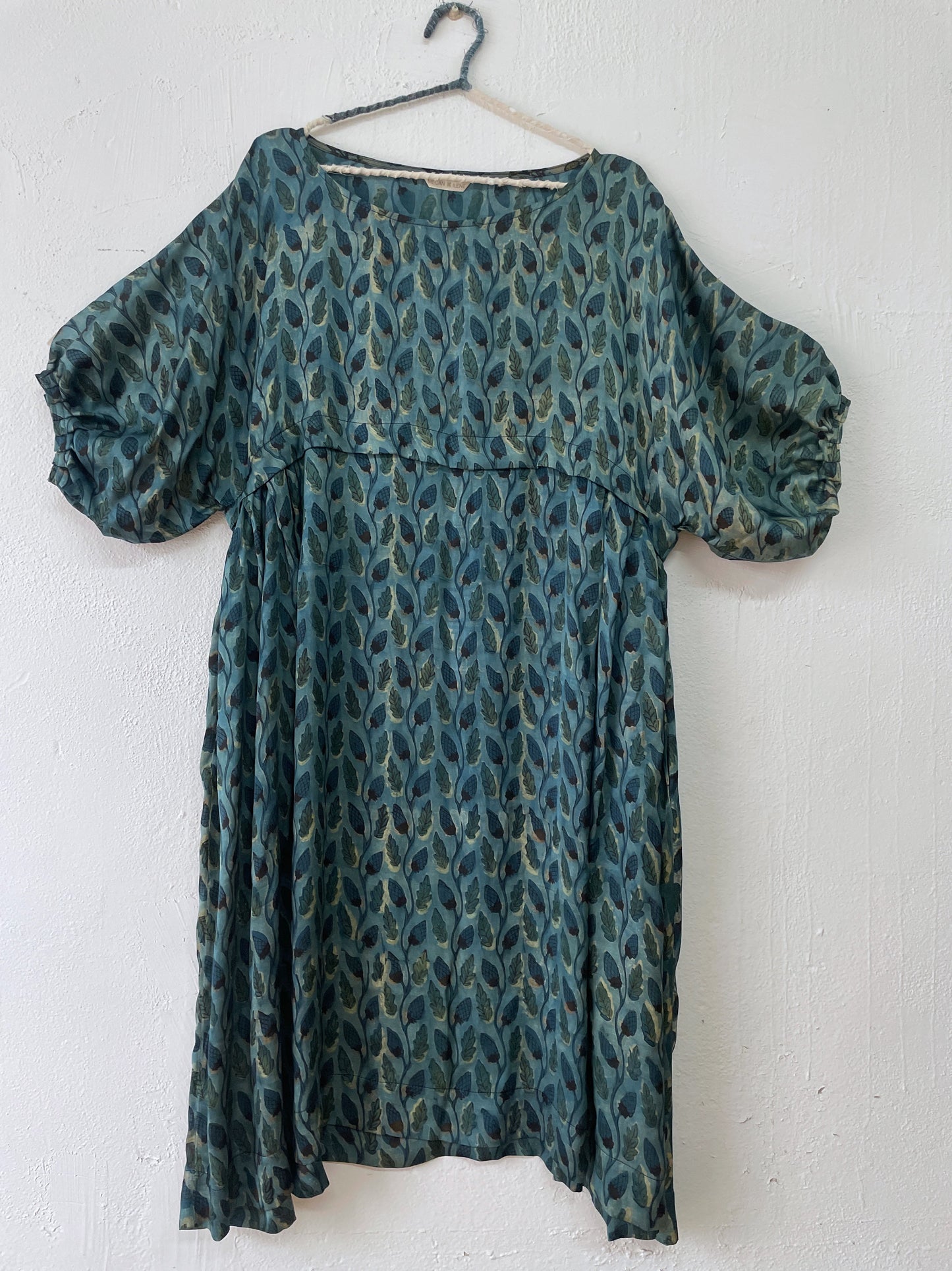 Ajrakh Block-Print Modal & Silk Crinkle Dress