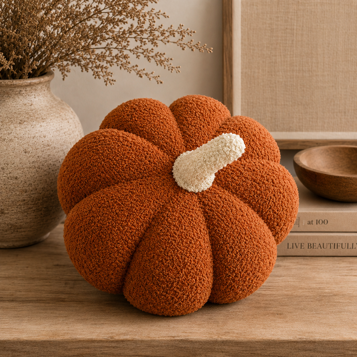 Sherpa Pumpkin & Ghost Pillow Set