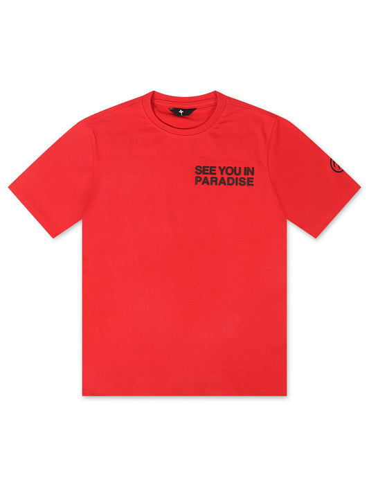 Jordan Craig Block Letter Tee - Red