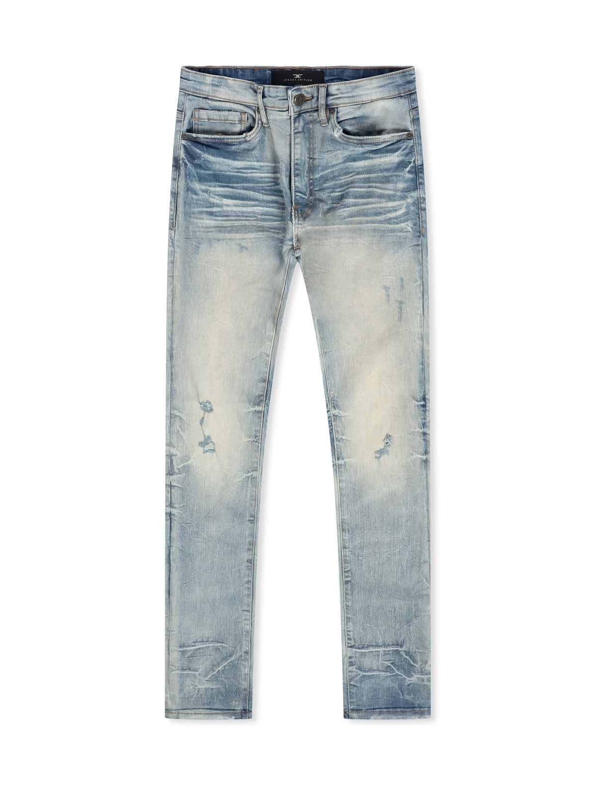 Jordan Craig Light Rips Slim Fit Jean - Iced Lager