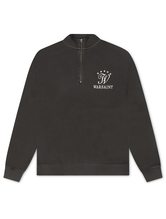 Warsaint Quarter Zip - Washed Black