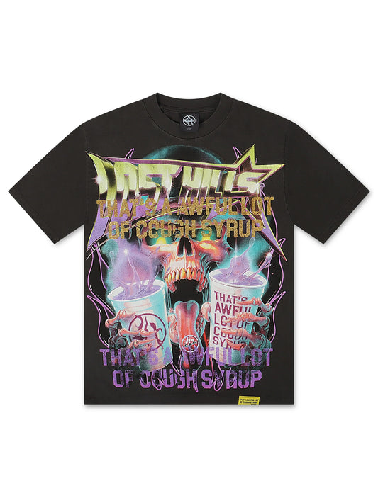 Lost Hills x ALOCS Skully Tee - Charcoal