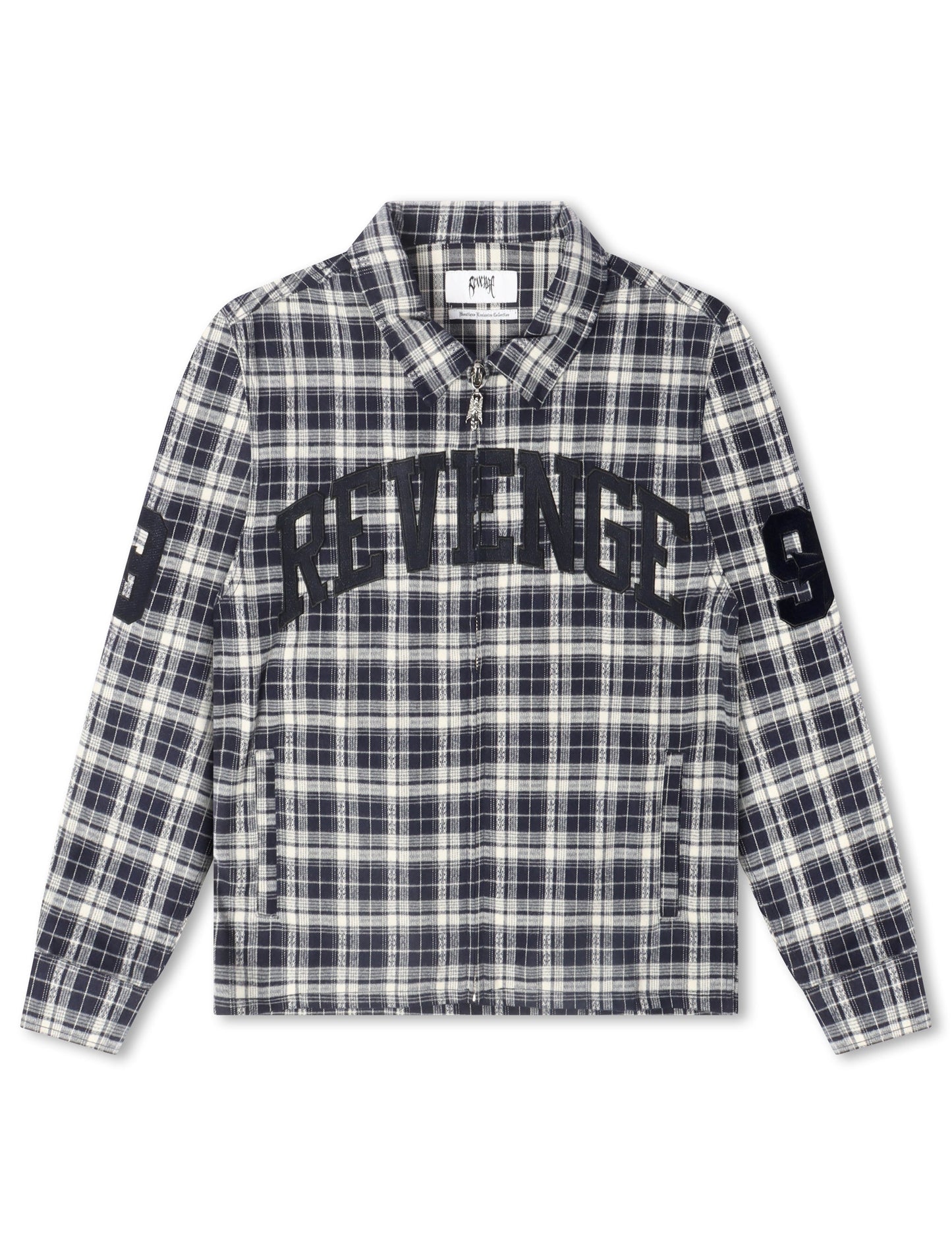 Revenge Valkyrie Embroidered Flannel - Navy