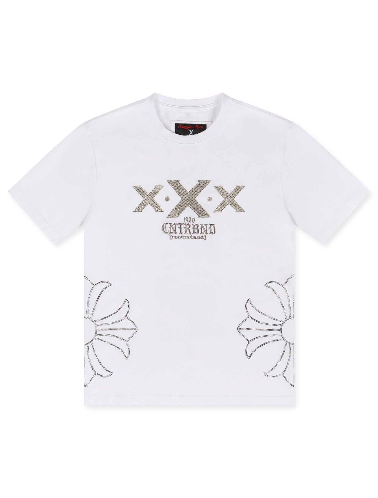 Smugglers Moon X Chain Knit Top | White