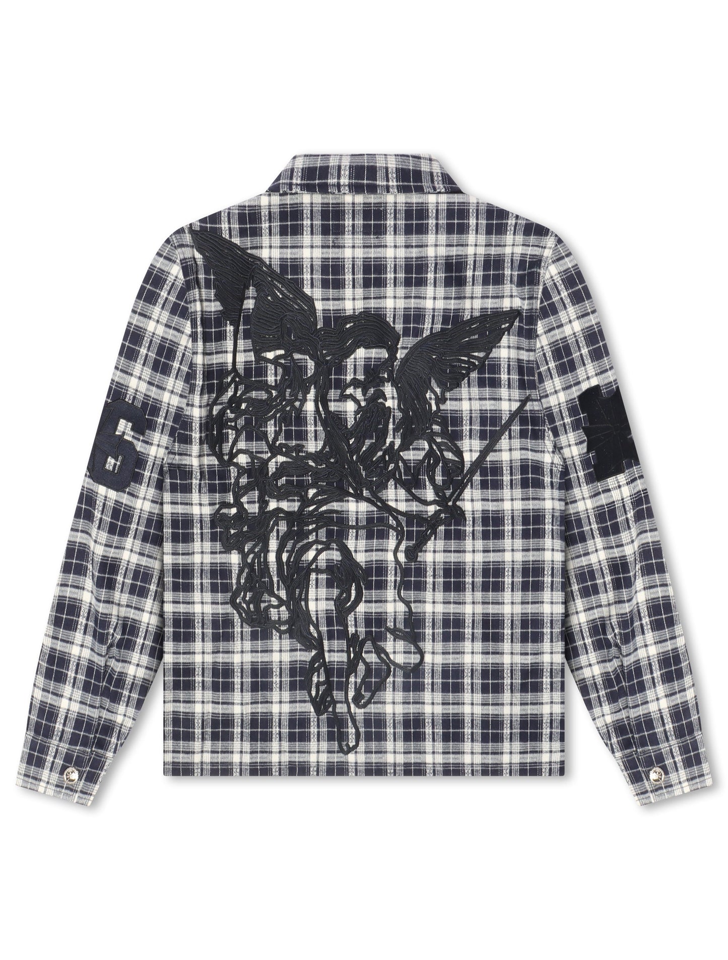 Revenge Valkyrie Embroidered Flannel - Navy