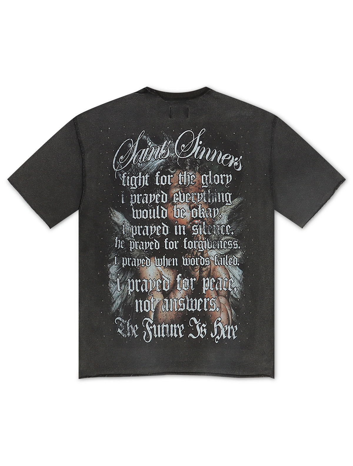 YRBZ Saints & Sinners Cropped Tee - Black