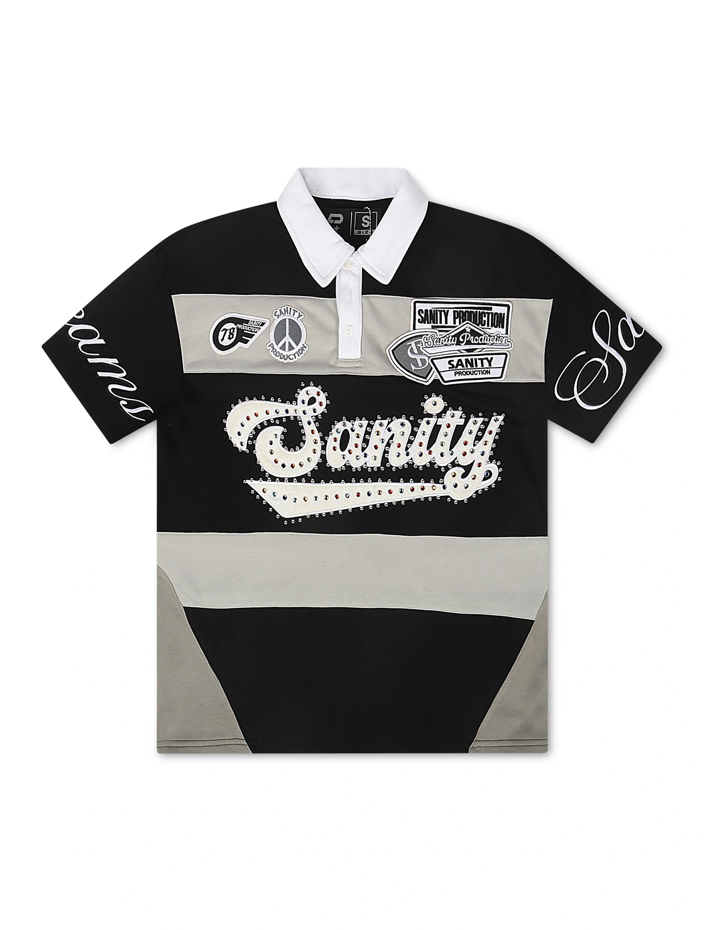 Politics Sanity Polo - Black/Grey