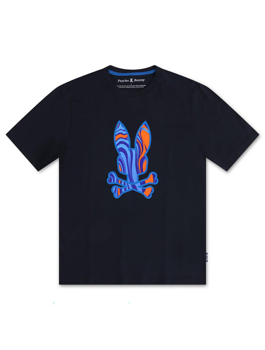 Psycho Bunny Nevada Graphic Tee - Navy