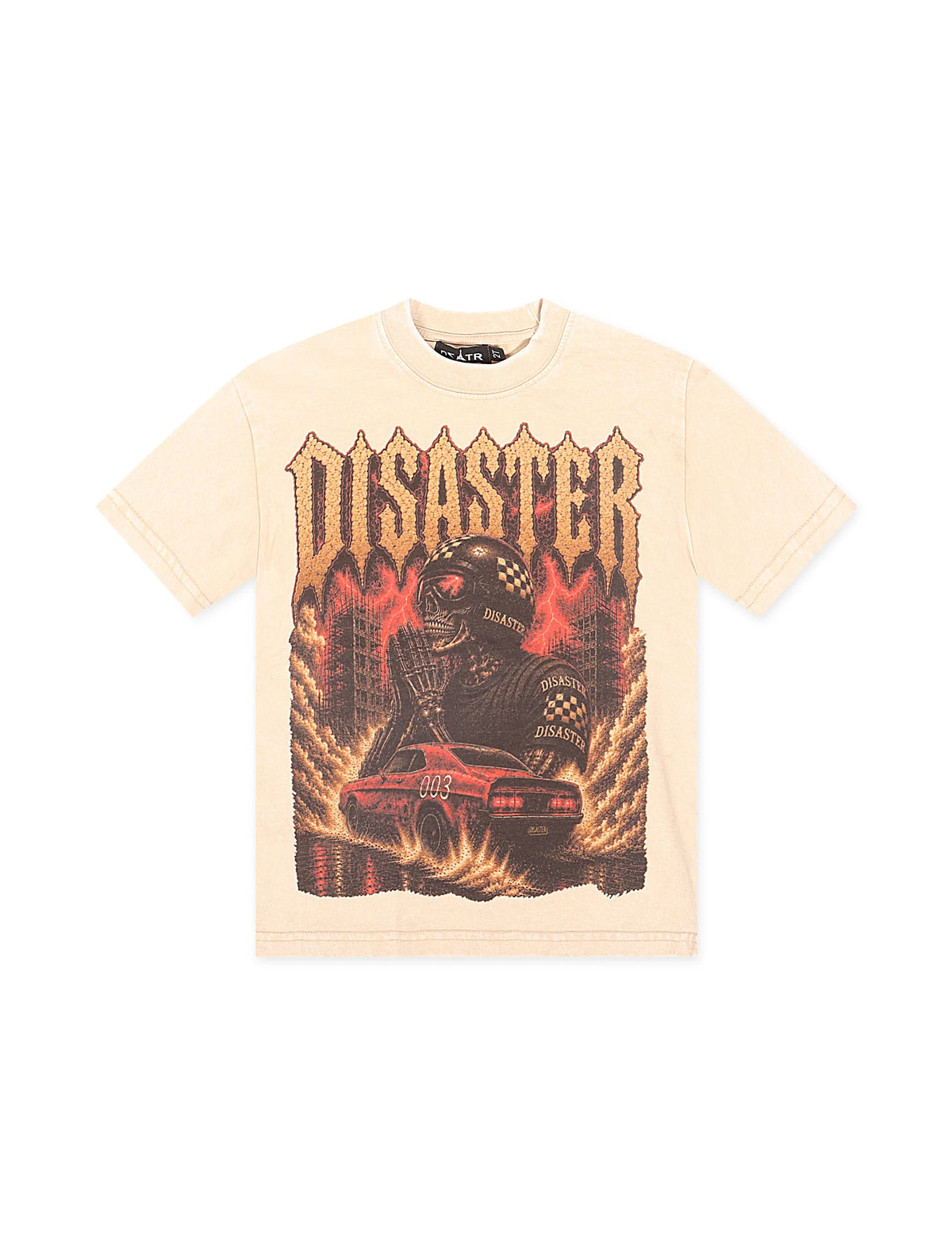 Disaster Kids Burnout Tee - Ivory