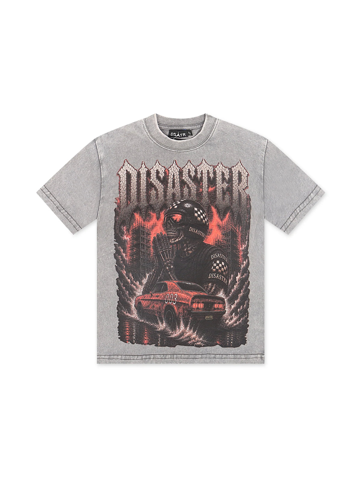 Disaster Kids Burnout Tee - Grey