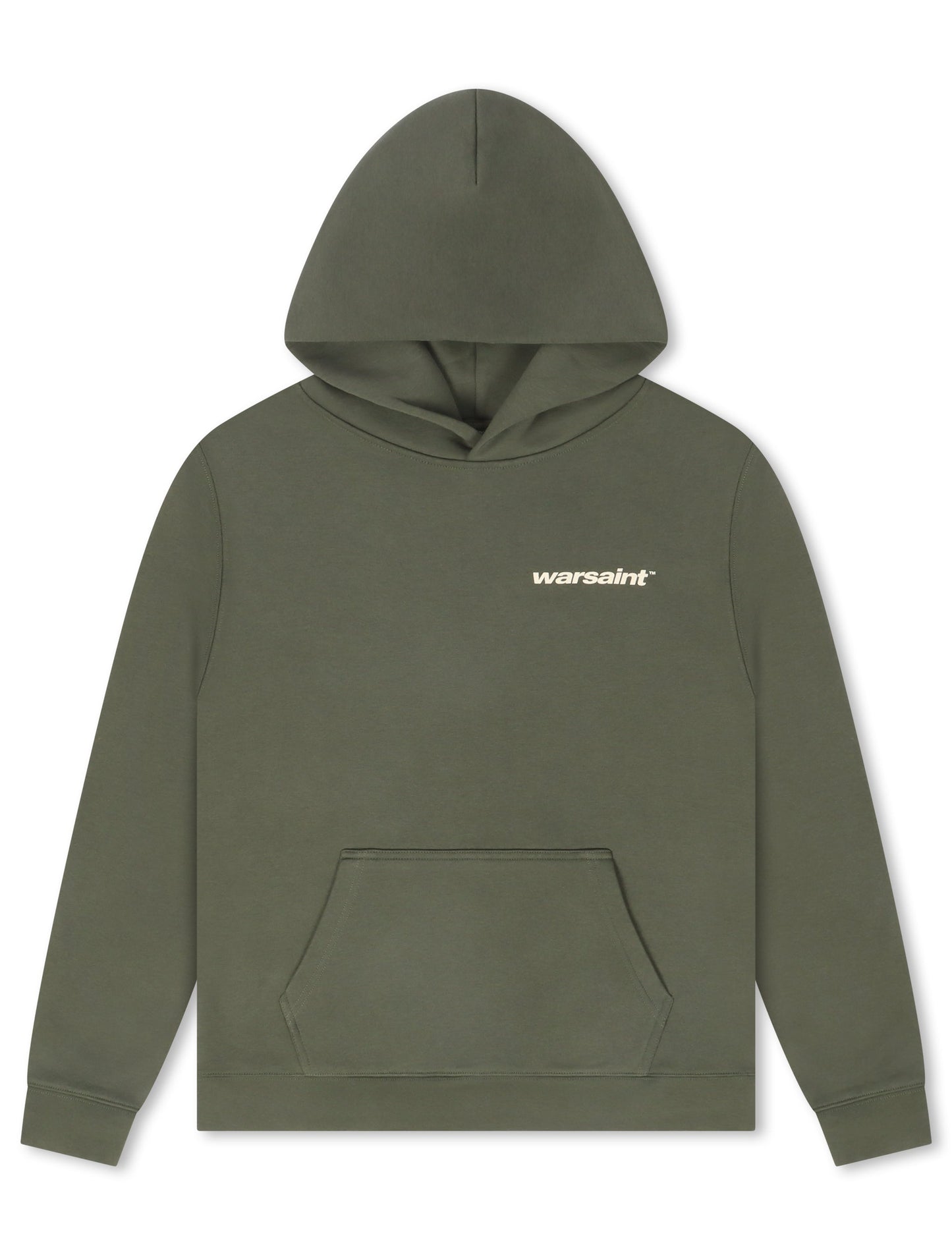 Warsaint Dual Logo Hoodie - Olive Green