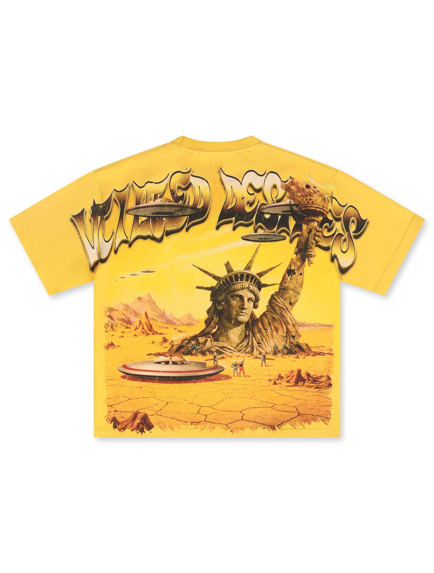 Vtilted Dune Tee - Yellow Wash