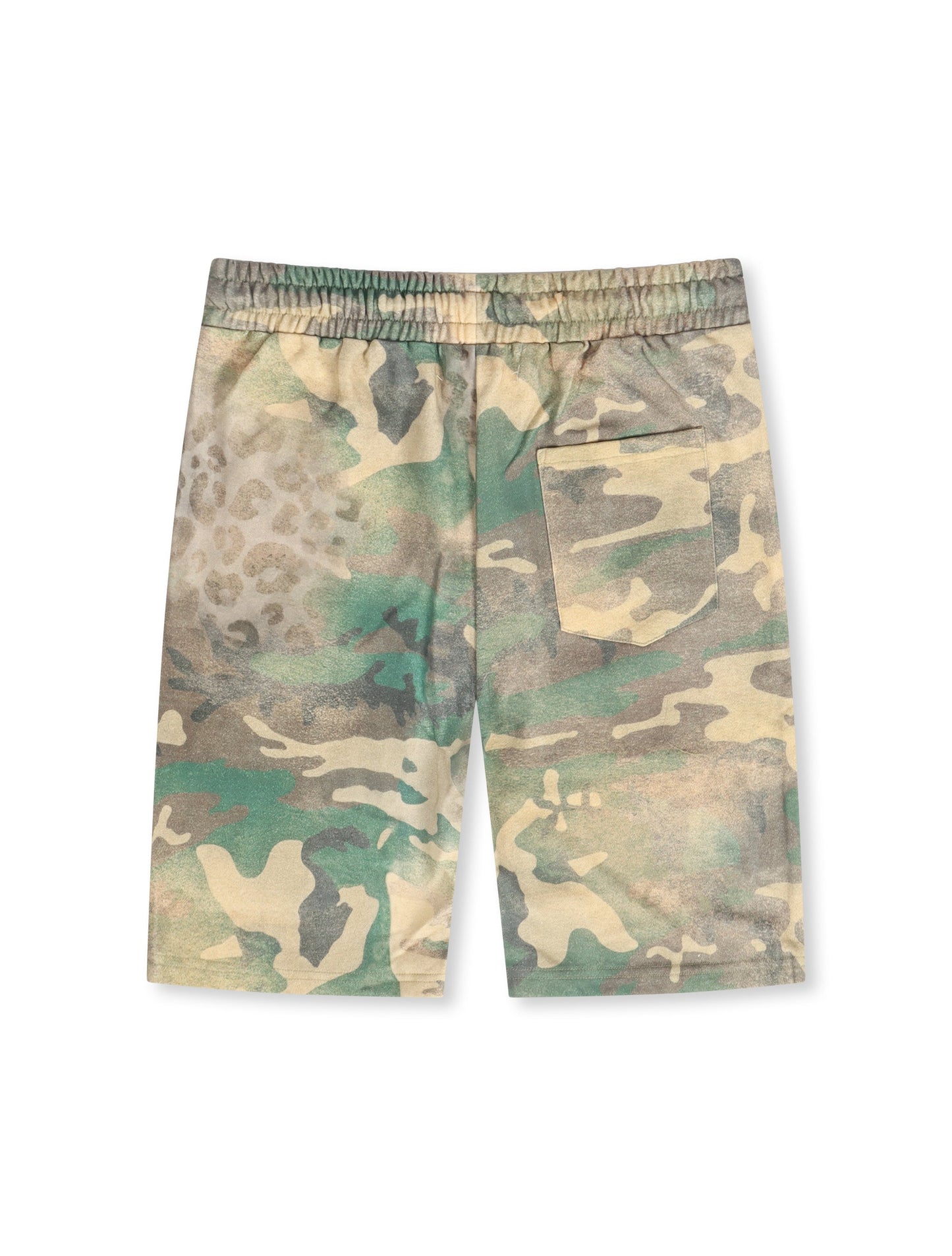 Majestik Pique Cut and Patch Shorts - Olive Camo