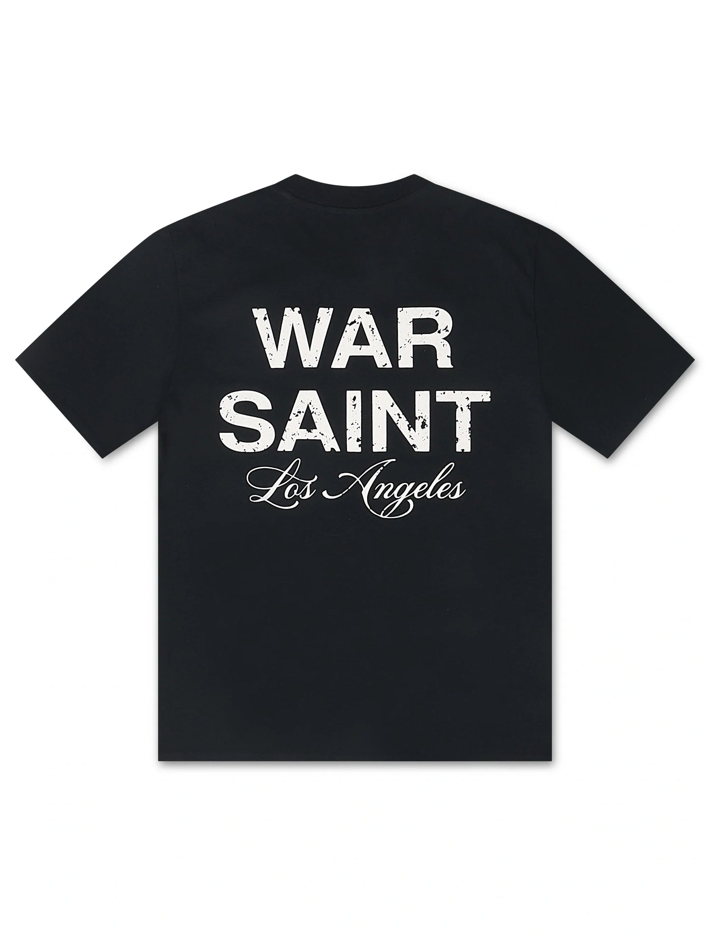 Warsaint LA Script Tee - Navy/White