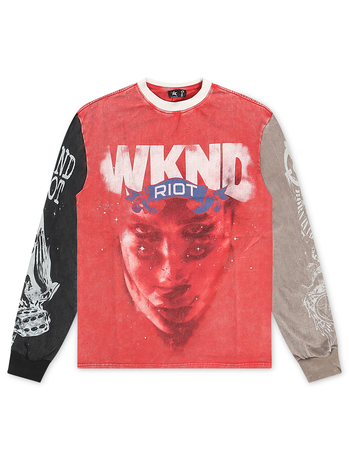 WKND Riot Face Long Sleeve - Red