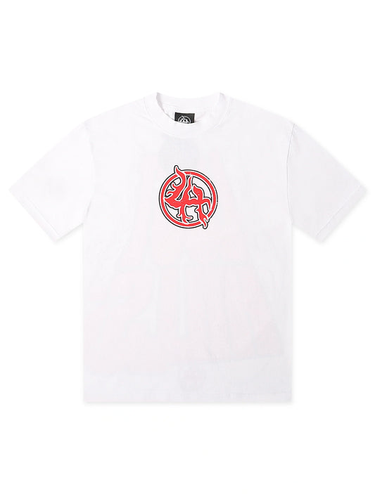 Lost Hills Flame Logo Heavyweight Tee - White