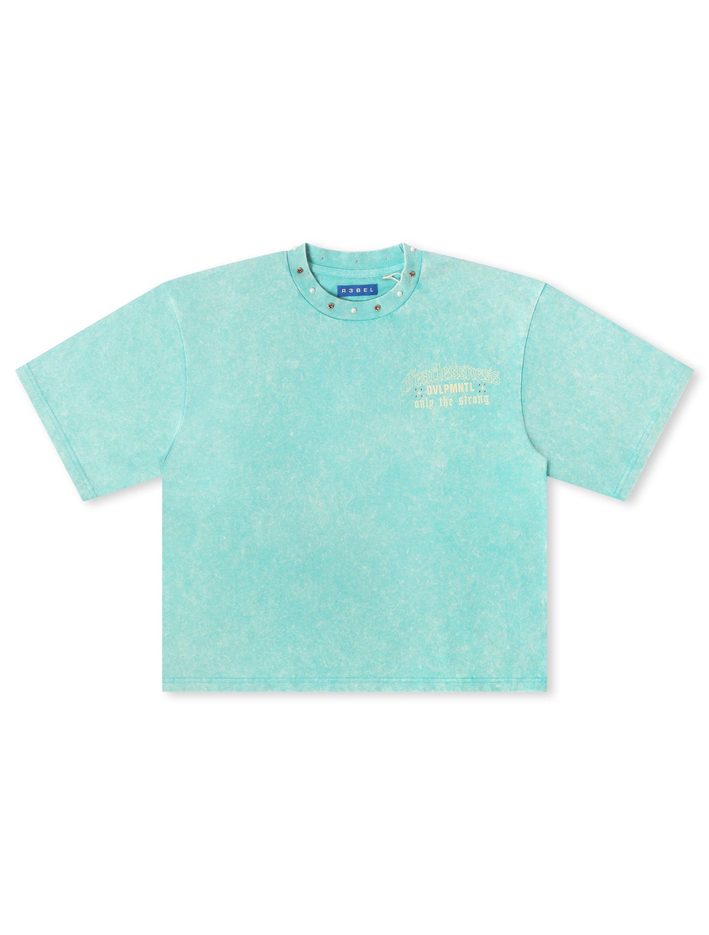 Rebel Denim Fearlesness Cropped Tee - Sage