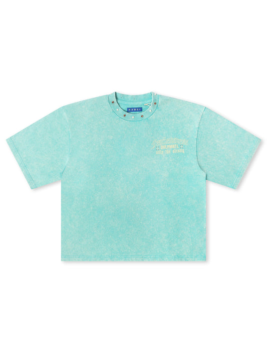 Rebel Denim Fearlesness Cropped Tee - Sage