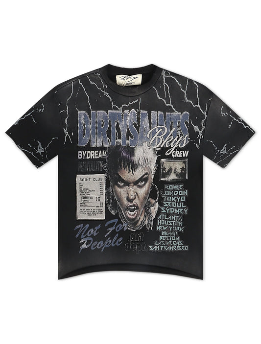 Bkys Saint Club Receipt Tee - Black