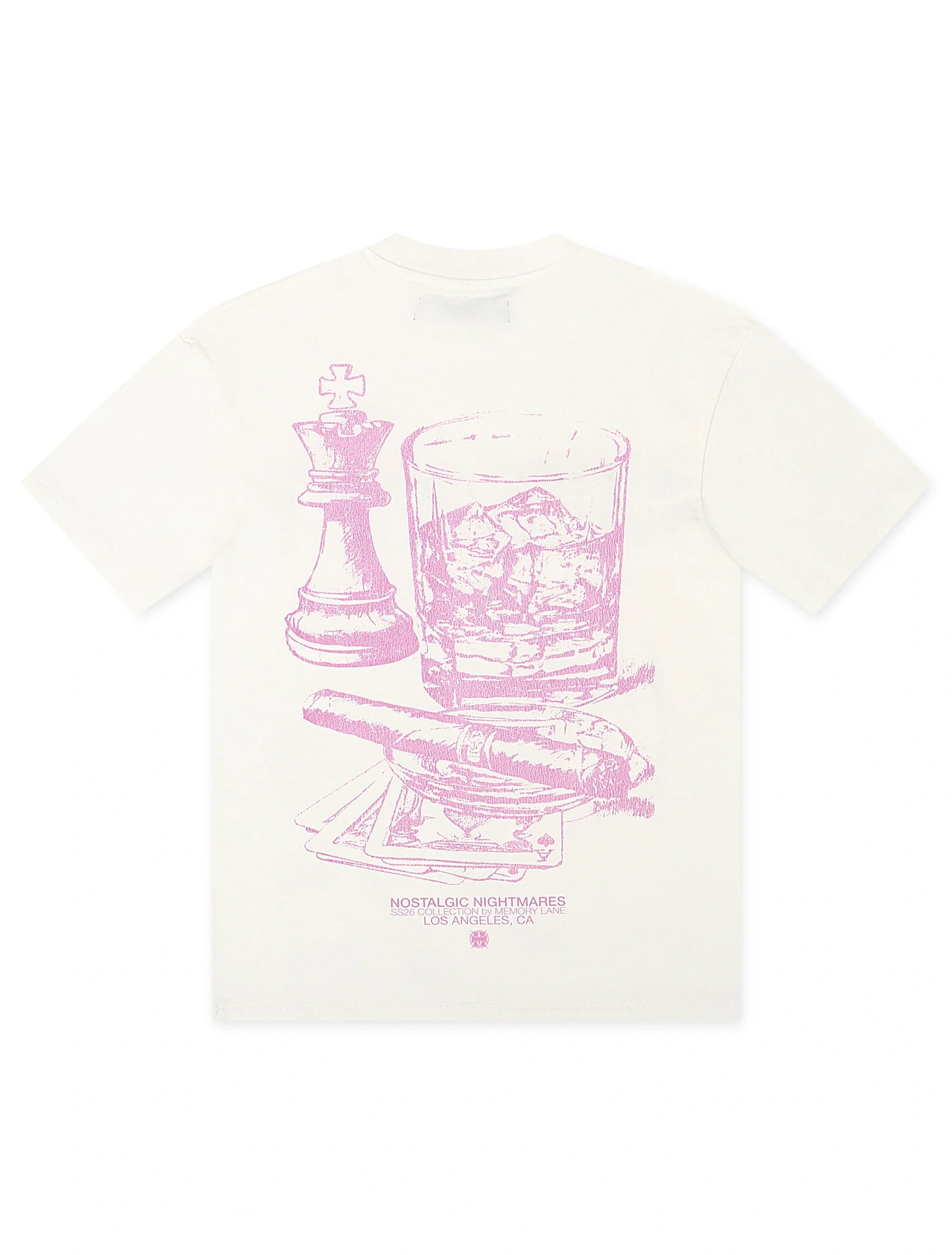 Memory Lane Studded Tee - White