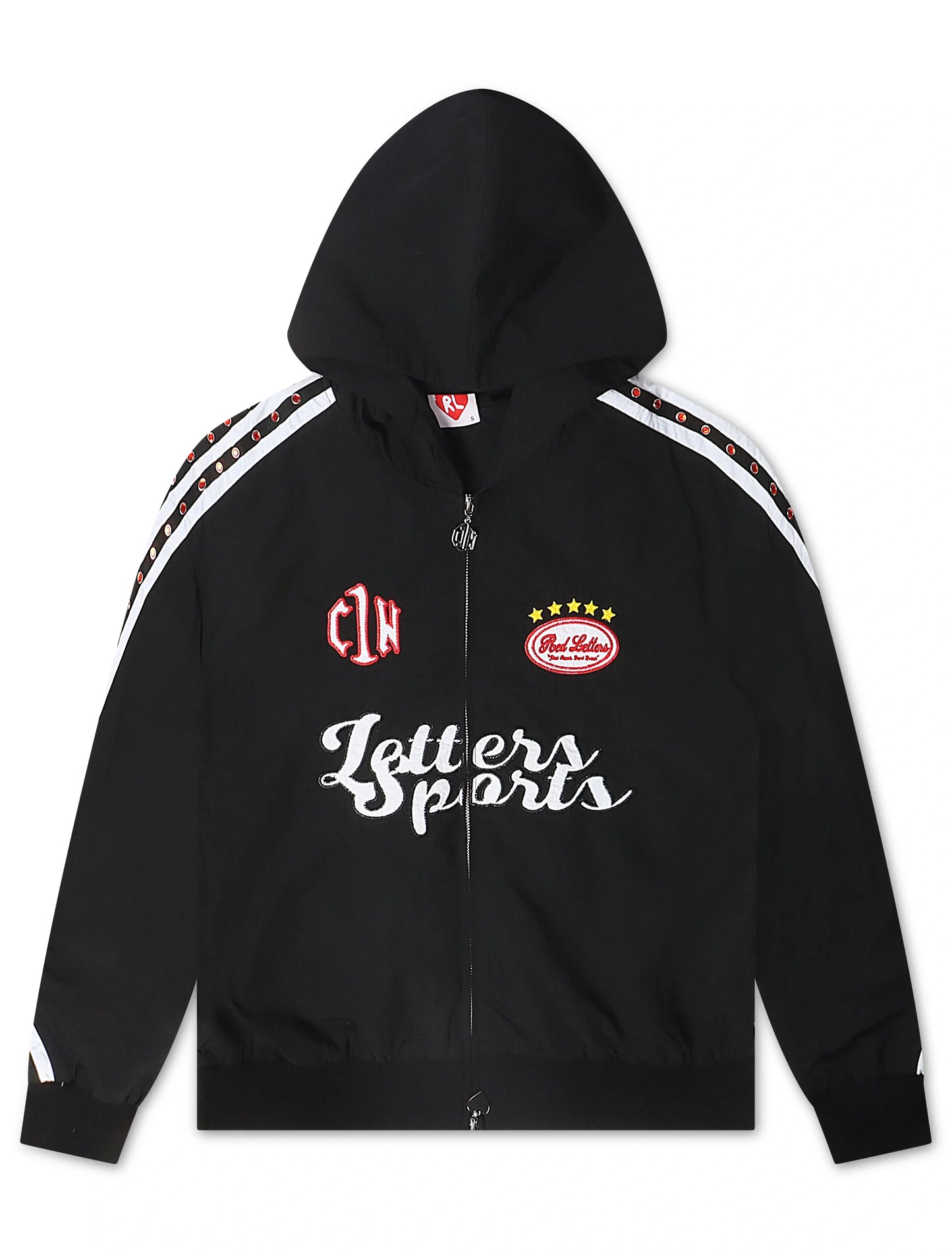 Red Letters x Cam Newton Rhinestone Hoodie - Black