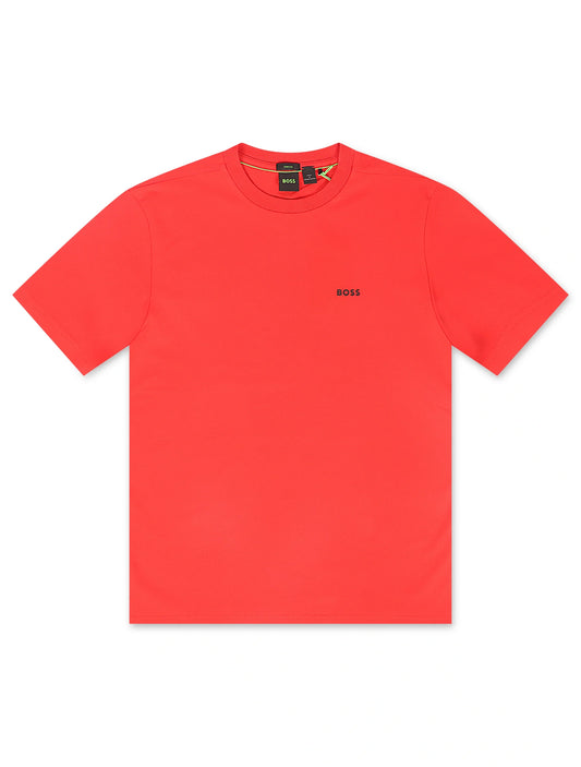 Boss Green Contrast Logo Tee - Red
