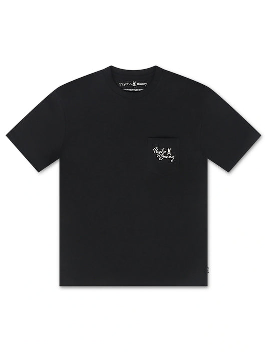 Psycho Bunny Desert Relaxed Pocket Tee - Black