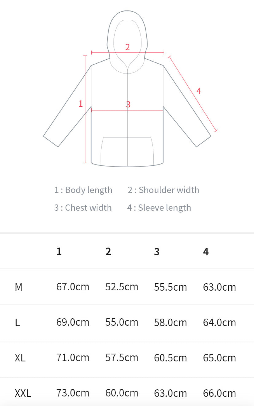 BTS x MDBonalds Official Logo Zip Up Hoodie (Grey)